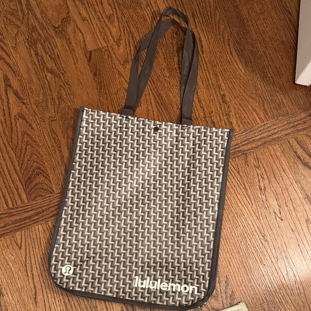 lululemon athletica Black and Gray Tote Bag